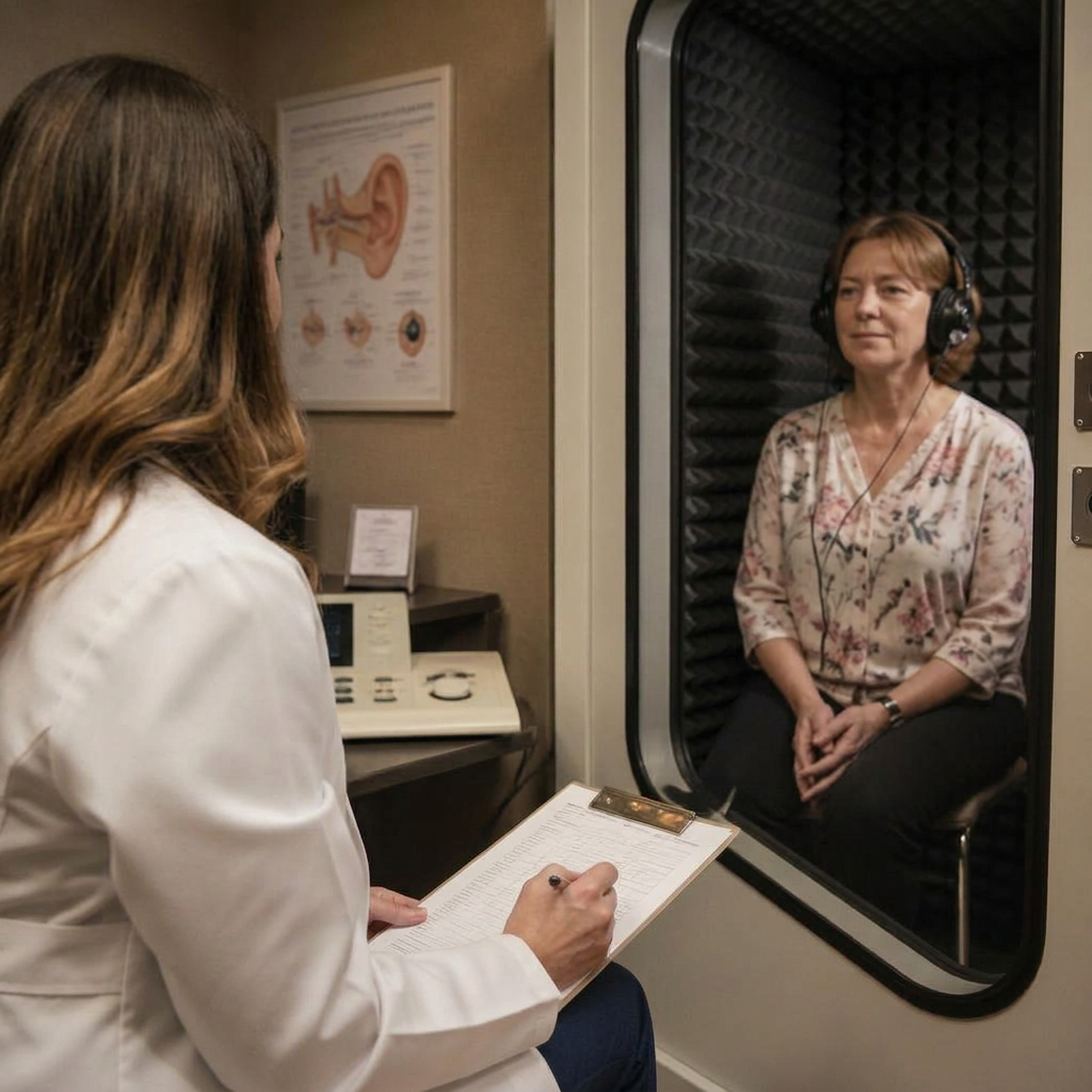 Hearing Evaluation at World of Hearing, The most complete hearing exam you'll ever have.